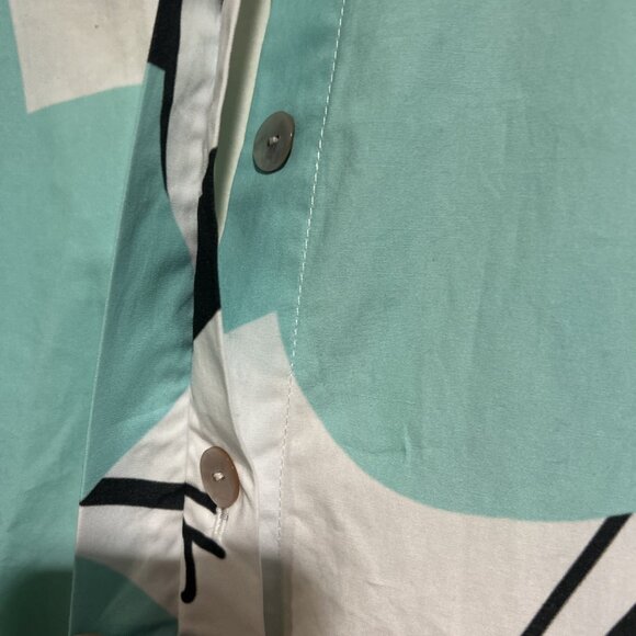 Art To Wear Cupcake International Memphis Abstract L 100% Cotton Jacket Shirt - Picture 13 of 16